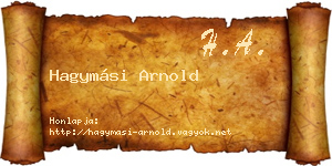 Hagymási Arnold névjegykártya